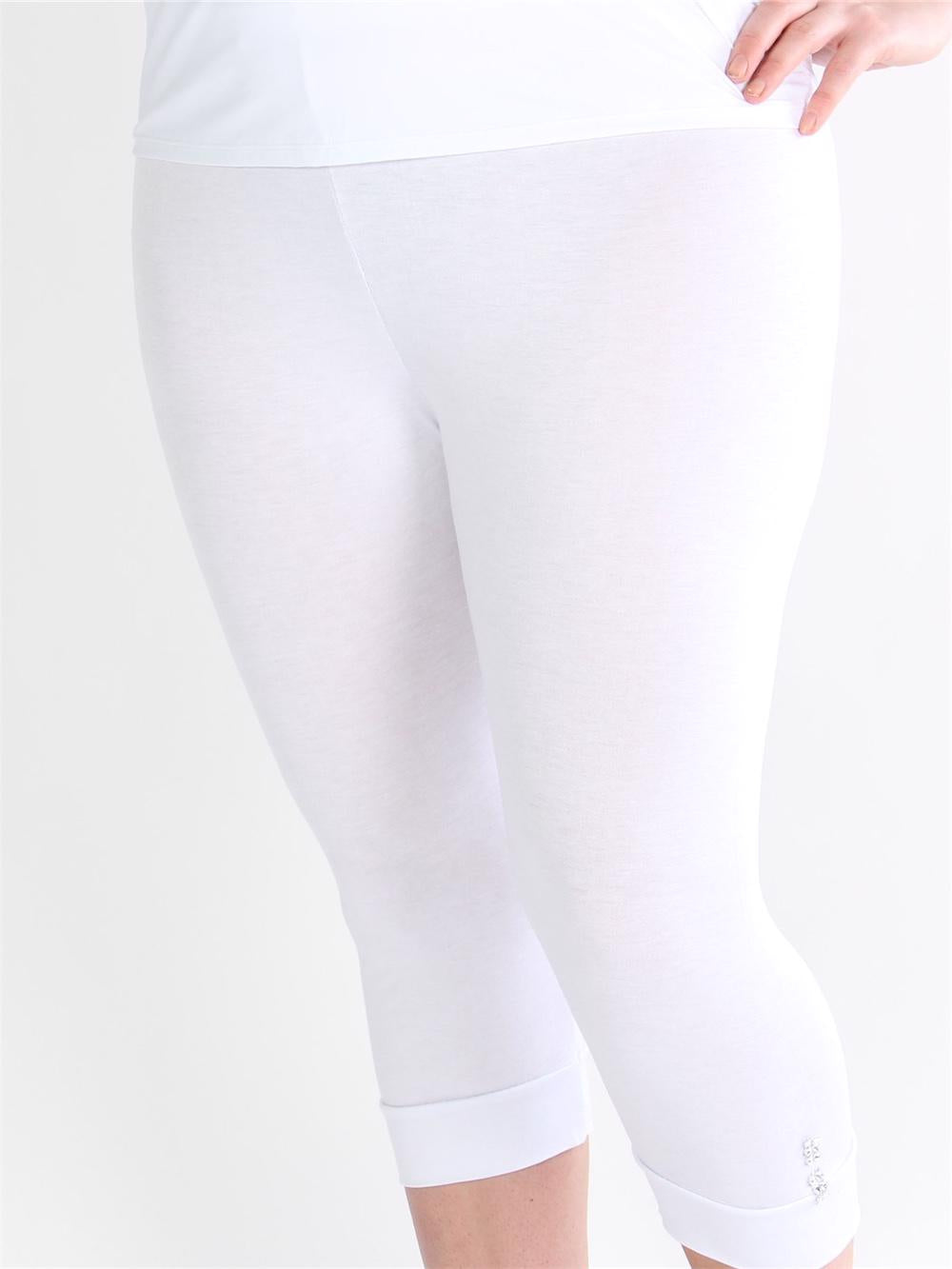 Kari - Sorte korte leggins med detalje